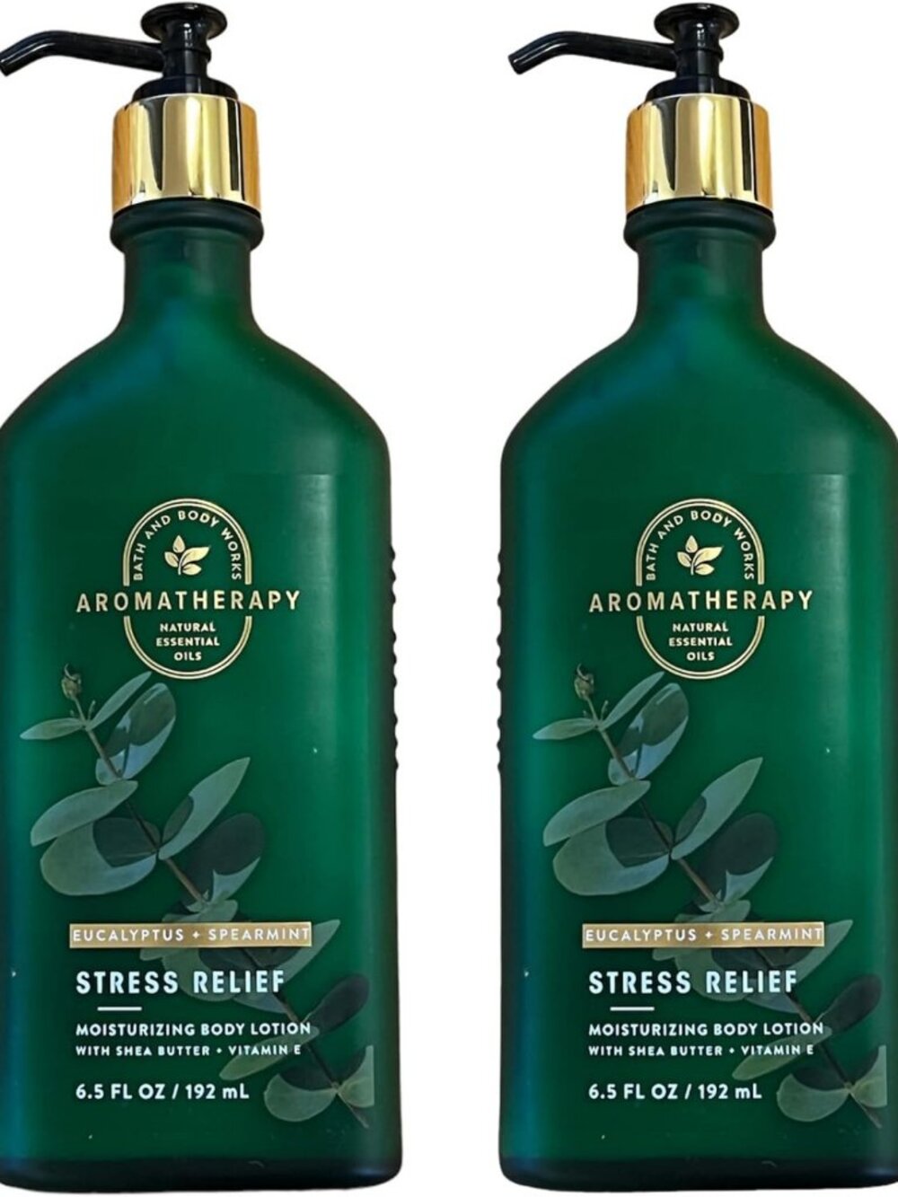 Eucalyptus Spearmint Stress Relief Gift Set - 2 Moisturizing Body Lotions, 6.5